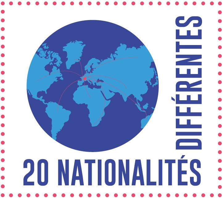 20 nationalités différentes