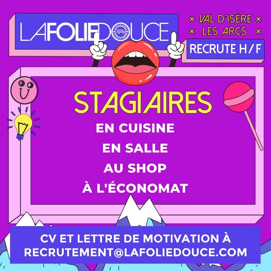 Recrutement folie Douce postes entretien