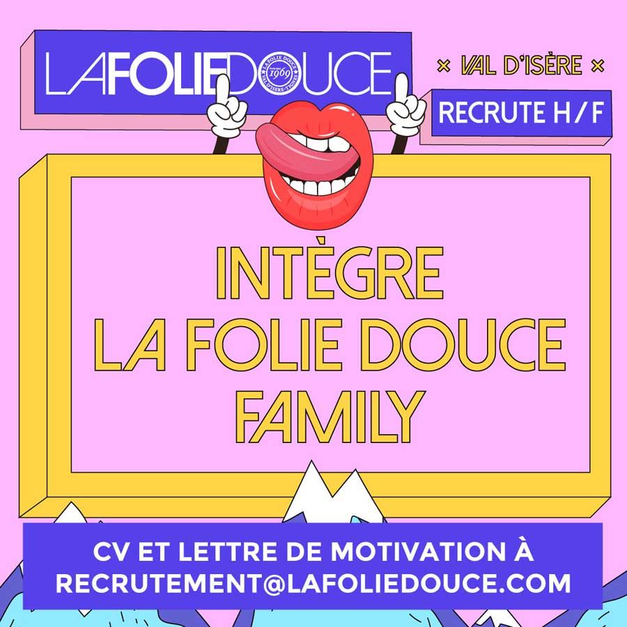 Recrutement folie Douce postes cuisine