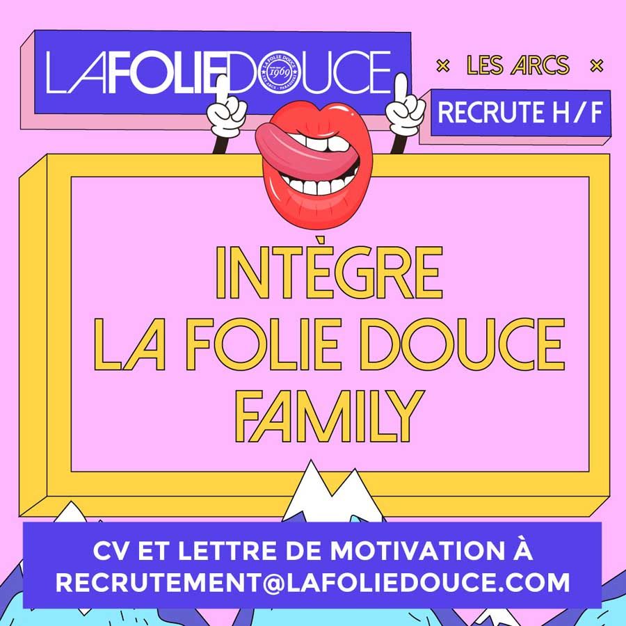 Recrutement folie Douce postes cuisine