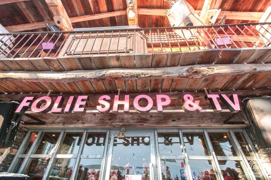 Enseigne shop | La Folie Douce Val d'Isère
